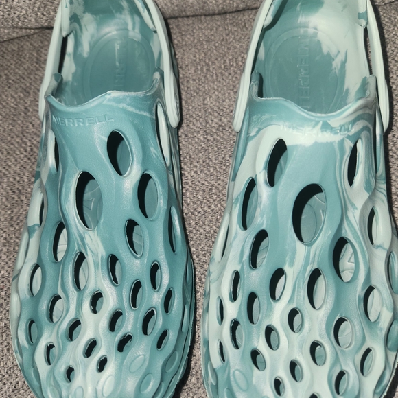 Merrell Hydro Moc Mineral Rubber Clog Style Shoes. Aqua Marbel. Women's Size 8. - Picture 6 of 16